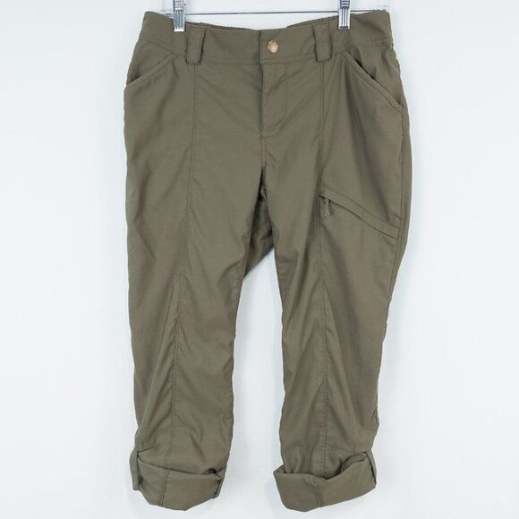 Duluth Trading Co Dry On The Fly Slim Leg Pants Womens 8x29 Major Green 46703 - Picture 2 of 16